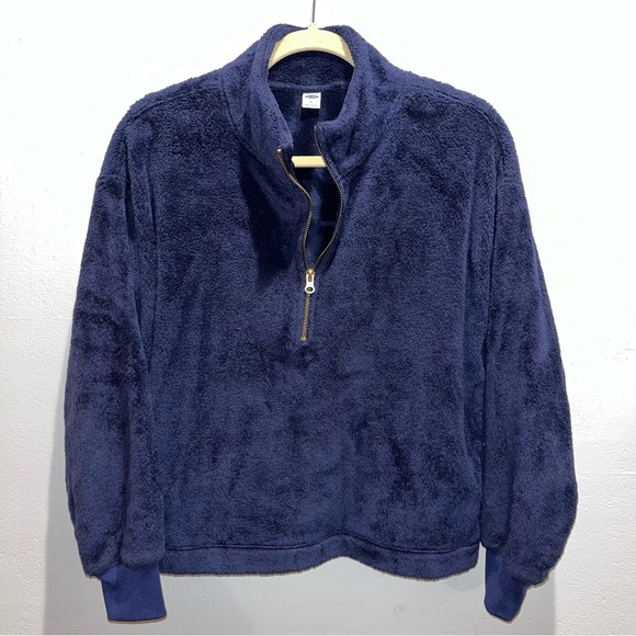 Old Navy Tops - Navy Blue Half Zip Fleece Old Navy Women’s S